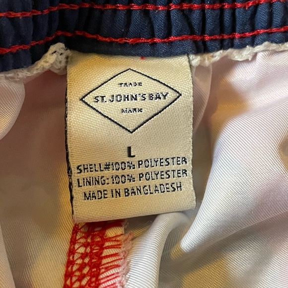 ST JOHN’S BAY Drawstring Swimming Shorts Hawaiian L - Picture 8 of 12